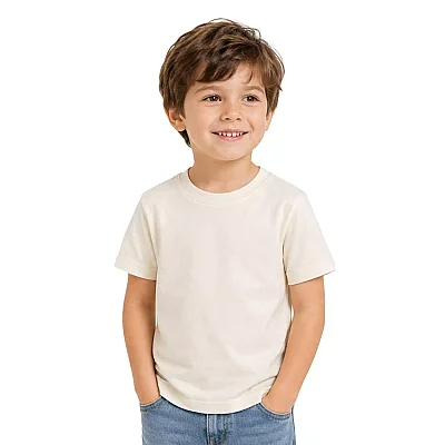 H&C Unisex T-Shirt Krem - 2