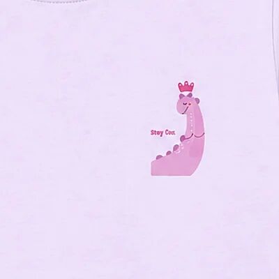 H&C T-Shirt Lavanta Kraliçe Dino - 4