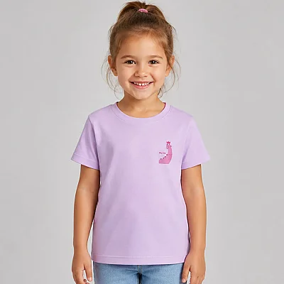 H&C T-Shirt Lavanta Kraliçe Dino