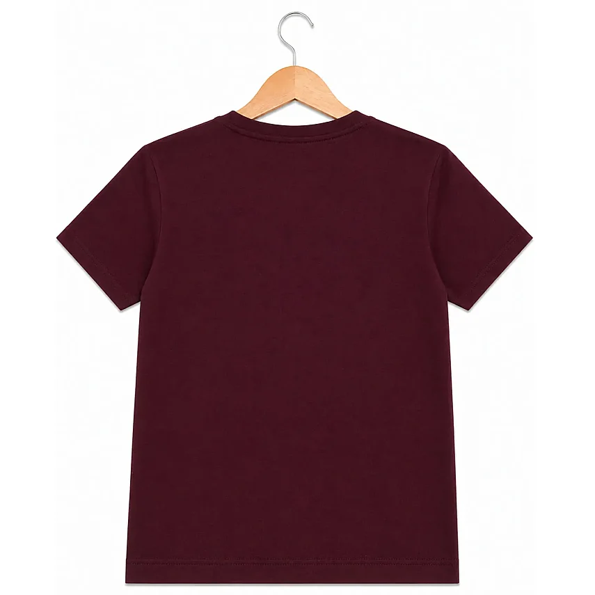 H&C T-Shirt Lets Do Its Bordo - 4