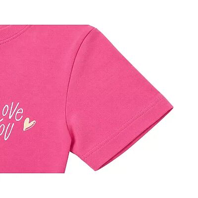 H&C T-Shirt Love You Şeker Pembe - 5