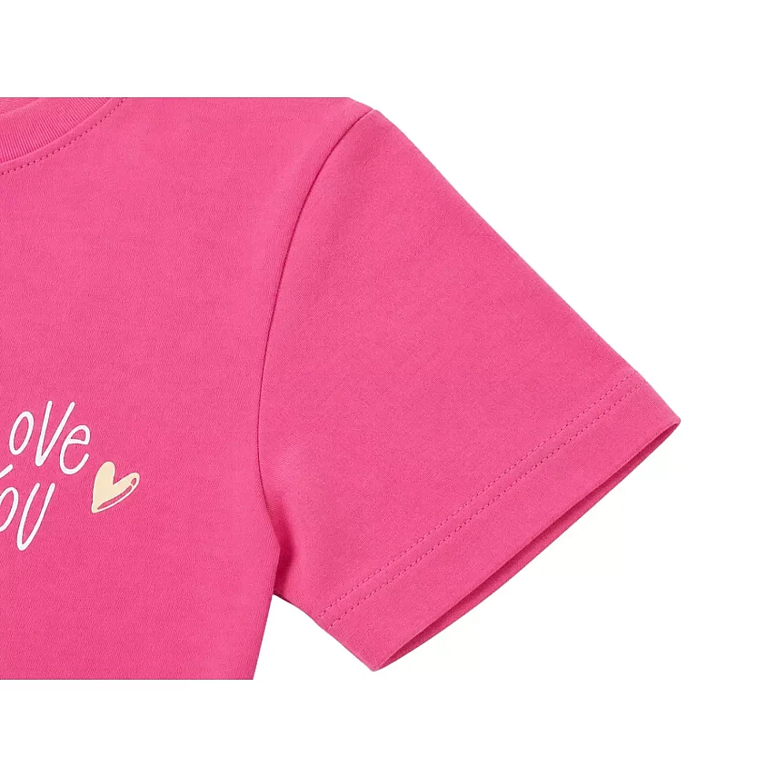 H&C T-Shirt Love You Şeker Pembe - 5