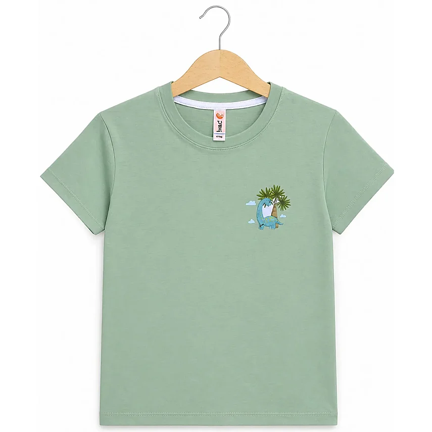 H&C T-Shirt Palmiye Dino Adaçayı Yeşili - 3