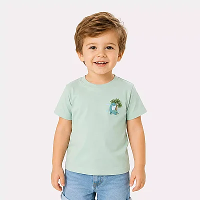 H&C T-Shirt Palmiye Dino Mint