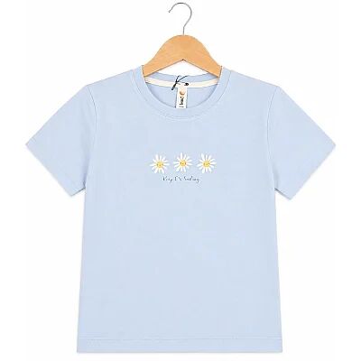 H&C T-Shirt Papatya Açık Mavi - 3