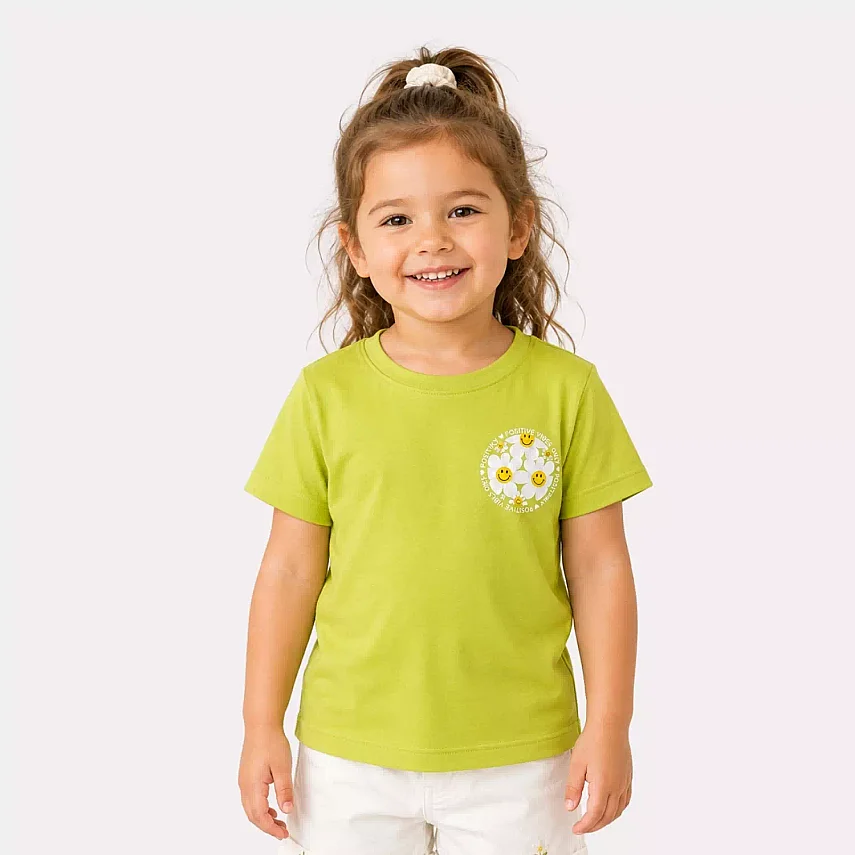 H&C T-Shirt Positive Papatya Lime - 1