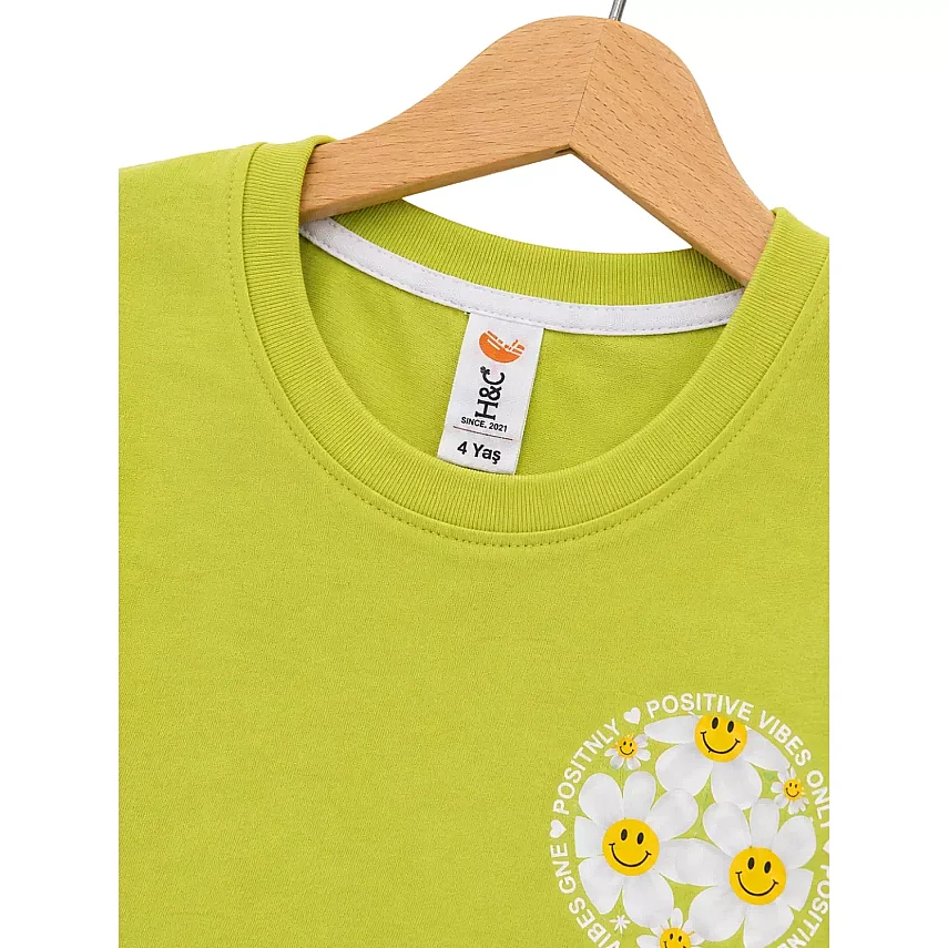 H&C T-Shirt Positive Papatya Lime - 5