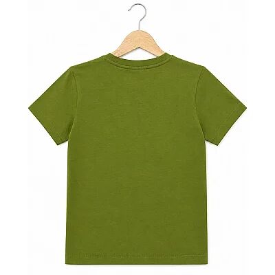 H&C T-Shirt Positive Papatya Zeytin Yeşili - 4