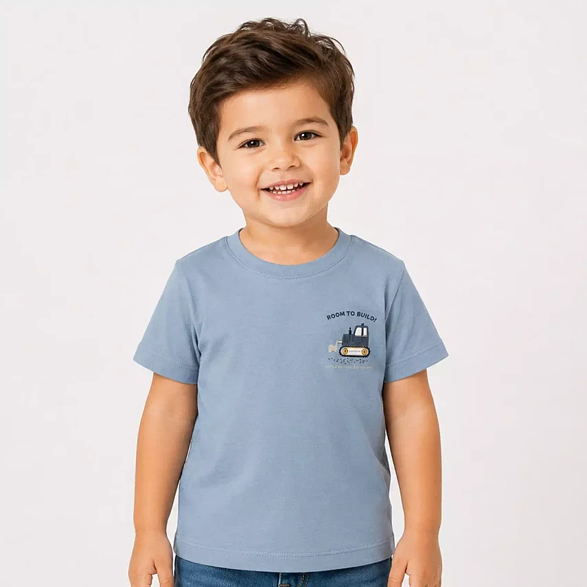 H&C T-Shirt Room To Build Mavi - 1