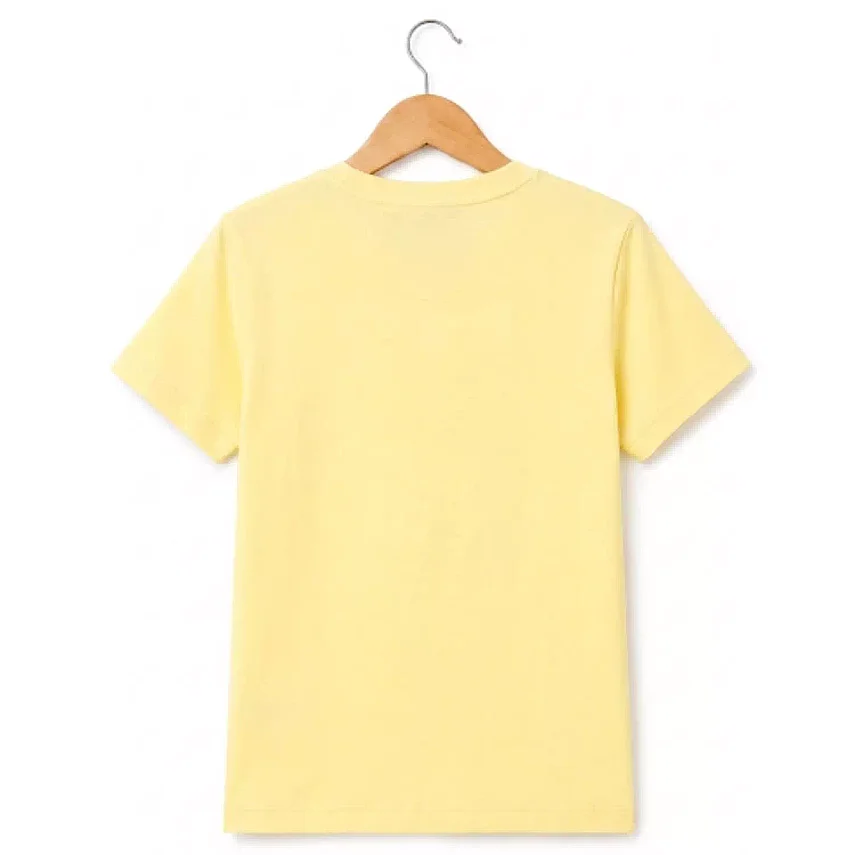 H&C Unisex T-Shirt Sarı - 4