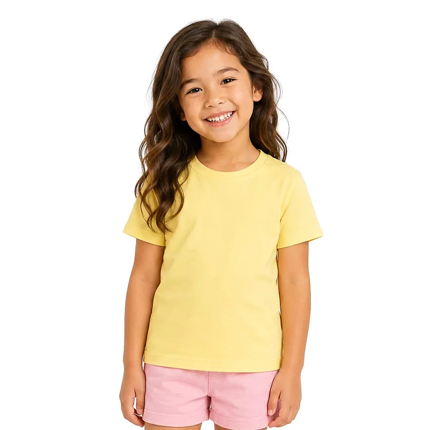 H&C Unisex T-Shirt Sarı - 1