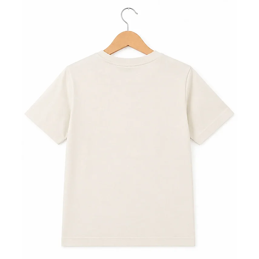 H&C T-Shirt Take It Easy Krem - 5