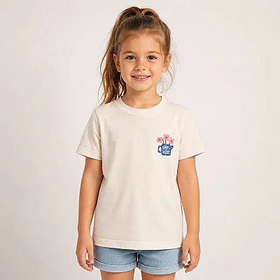 H&C T-Shirt Take It Easy Krem