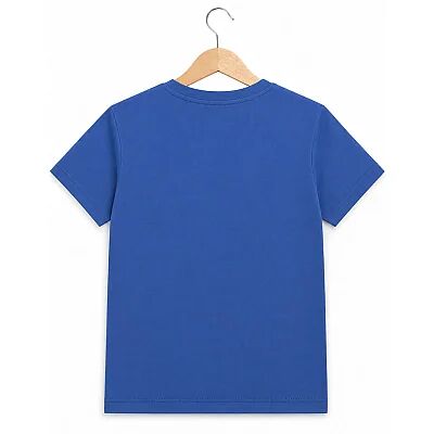 H&C T-Shirt Traktör Baskılı Orta Mavi - 4
