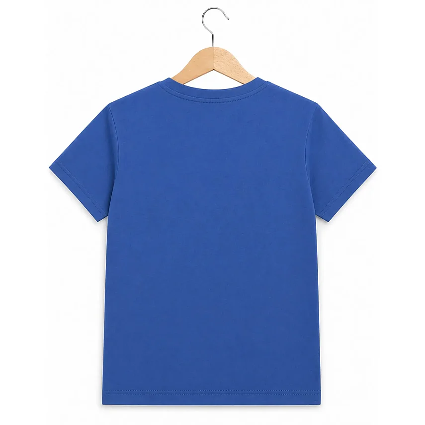 H&C T-Shirt Traktör Baskılı Orta Mavi - 4