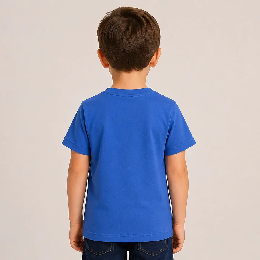 H&C T-Shirt Traktör Baskılı Orta Mavi - 2