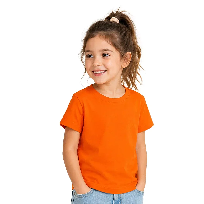 H&C Unisex T-Shirt Turuncu - 1