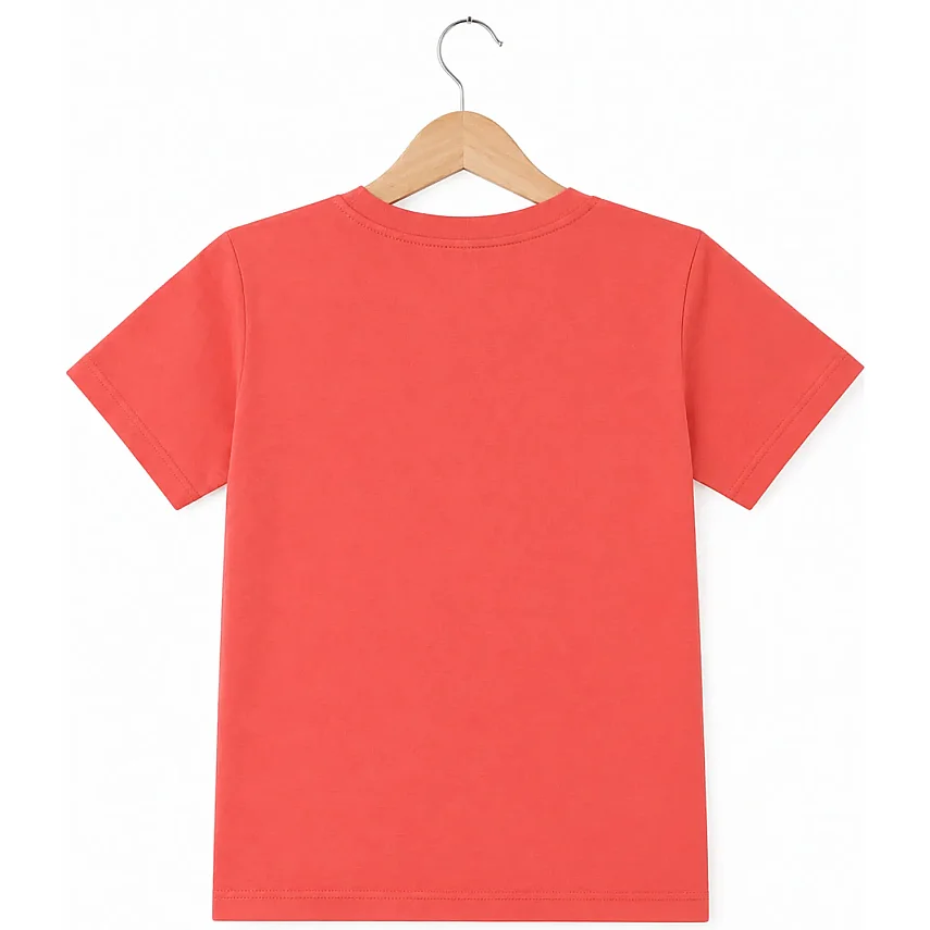 H&C T-Shirt Yıldızlı Mercan - 5
