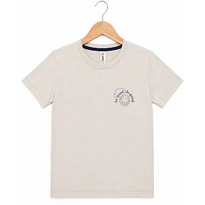 H&C Tshirt Be Good Krem (1)