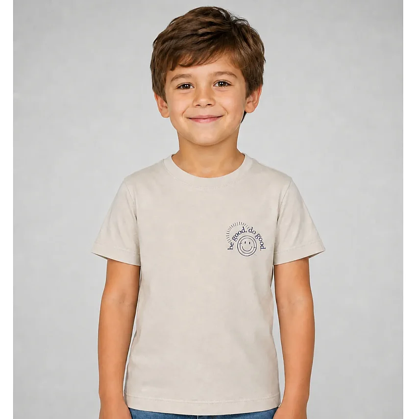 H&C Tshirt Be Good Krem - 1