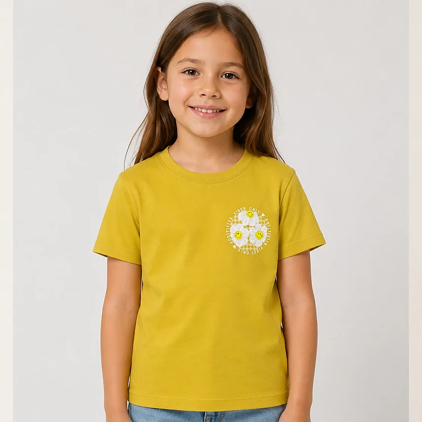 H&C Tshirt Positive Papatya Sarı - 1
