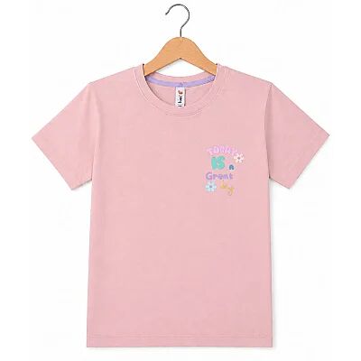 H&C Tshirt Today Is Great Pudra-Pembe