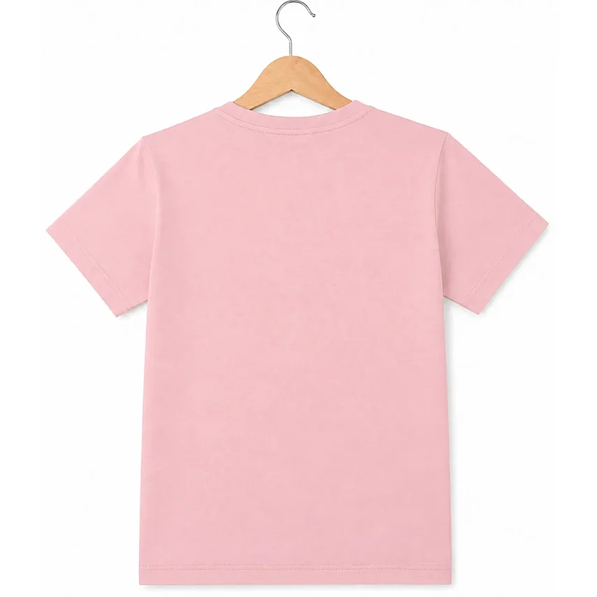 H&C Tshirt Today Is Great Pudra-Pembe - 3