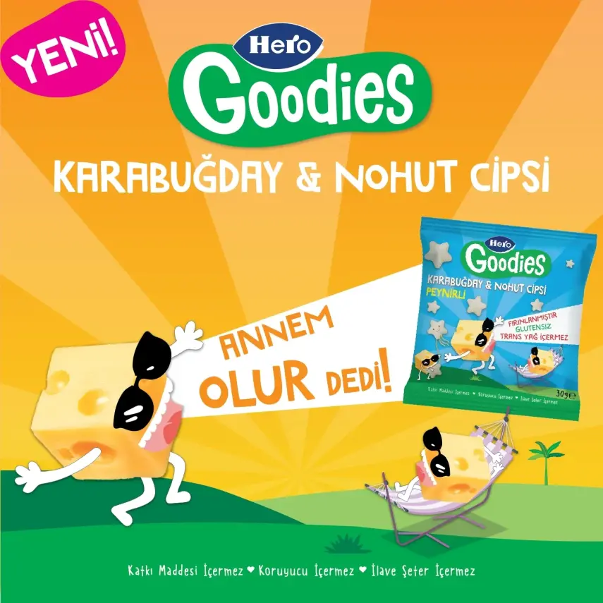 Hero Baby Goodies Peynirli Cips 30 gr - 7
