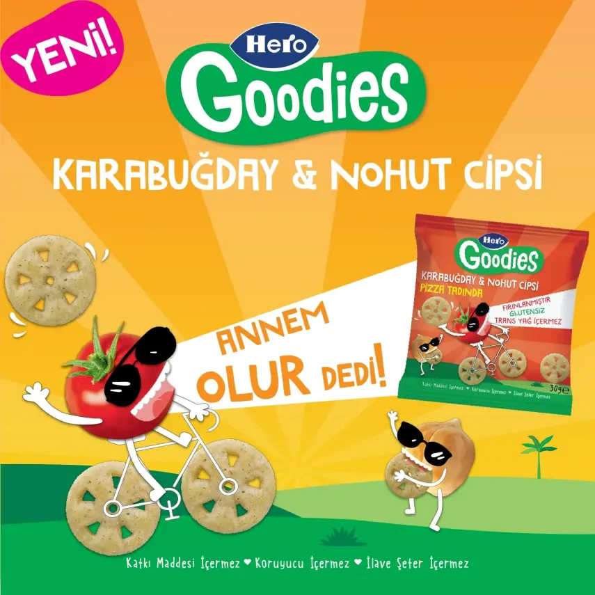 Hero Baby Goodies Pizza Cips 30 gr - 3