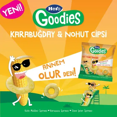 Hero Baby Goodies Süt Mısırlı Cips 30 gr - 4