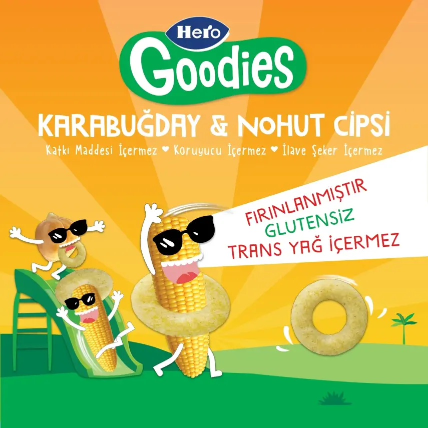 Hero Baby Goodies Süt Mısırlı Cips 30 gr - 3