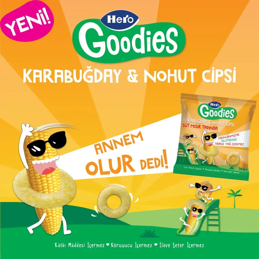 Hero Baby Goodies Süt Mısırlı Cips 30 gr - 8