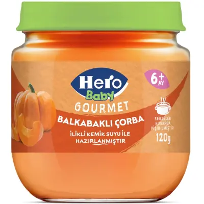 Hero Baby Gourmet Balkabaklı Kavanoz Maması 120 Gr
