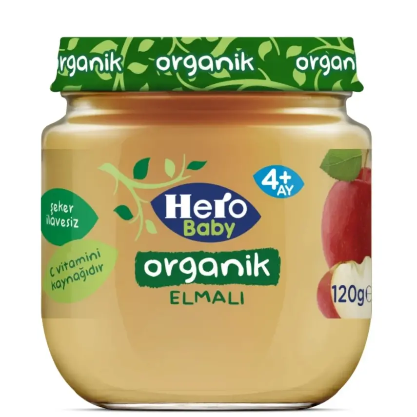 Hero Baby Organik Elma Püresi 120 Gr - 1