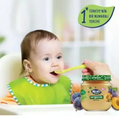 Hero Baby Organik Erikli Kavanoz Maması 120 Gr (1)