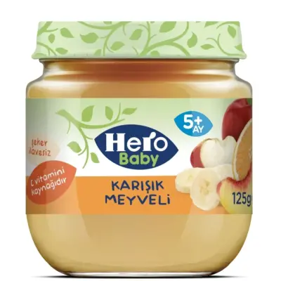 Hero Baby Organik Karışık Meyveli Püresi 120 Gr