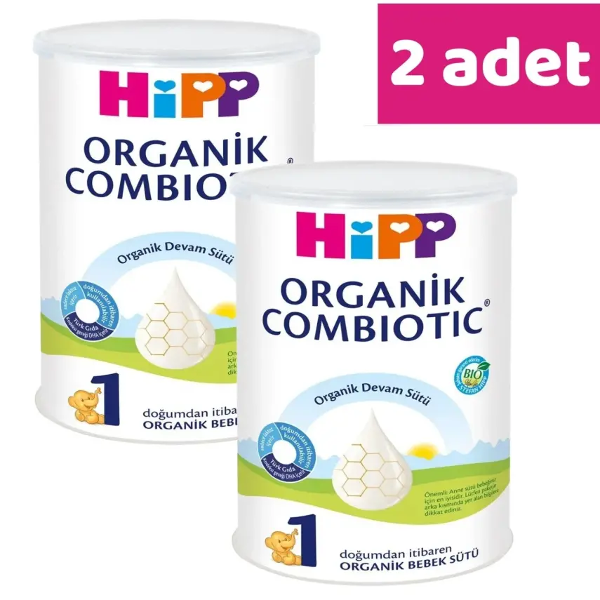 Hipp 1 Organik Combiotic Bebek Sütü 350 gr x2 - 1