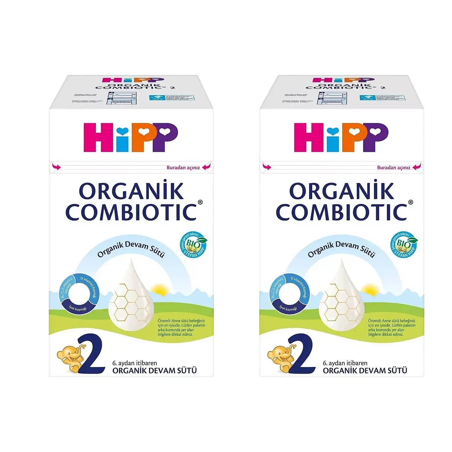 Hipp 2 Organik Combiotic Devam Sütü 800 gr x2