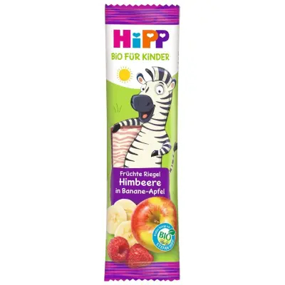 Hipp Organik Ahududulu Elmalı Muzlu Meyve Barı 23gr (1)