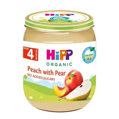 Hipp Organik Armutlu Şeftali Püresi 125 gr (1)