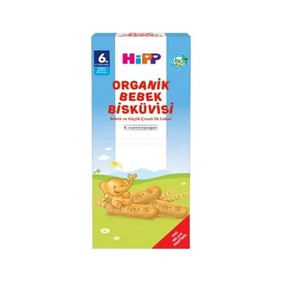 Hipp Organik Bebek Bisküvisi 180 gr (1)