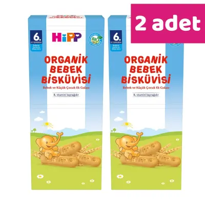 Hipp Organik Bebek Bisküvisi 180 gr x2