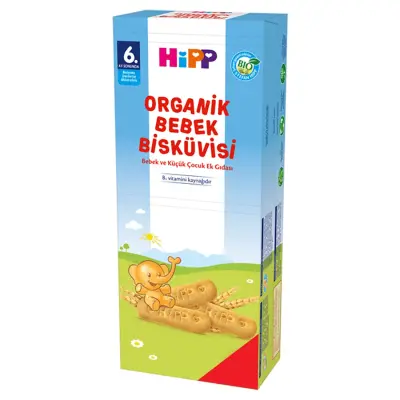 Hipp Organik Bebek Bisküvisi 180 gr x3 Adet - 3