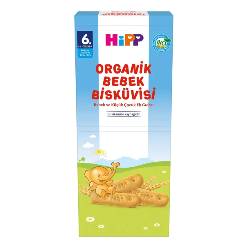 Hipp Organik Bebek Bisküvisi 180 gr x3 Adet - 1