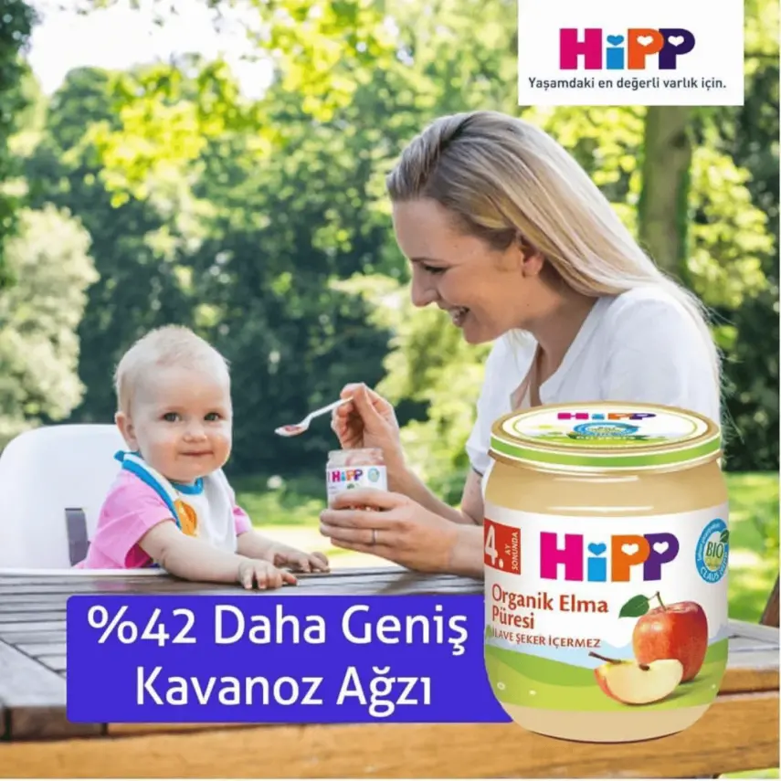 Hipp Organik Elma Püresi 125 gr x3 Adet - 6