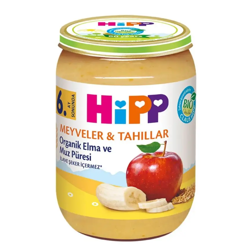 Hipp Organik Elma ve Muz Püresi 190 gr - 2