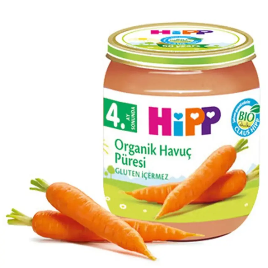 Hipp Organik Havuç Püresi 125 gr - 4