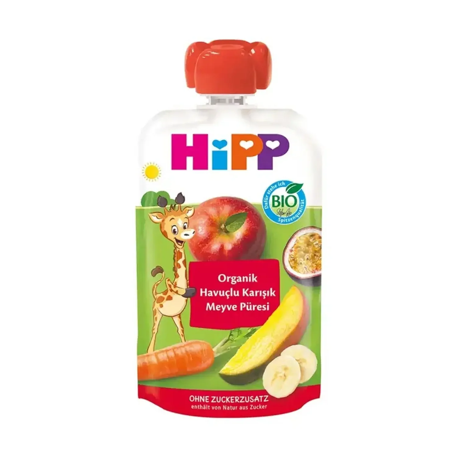 Hipp Organik Havuçlu Karışık Meyve Püresi 100 gr