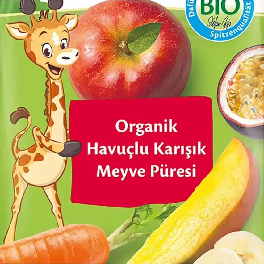 Hipp Organik Havuçlu Karışık Meyve Püresi 100 gr - 3