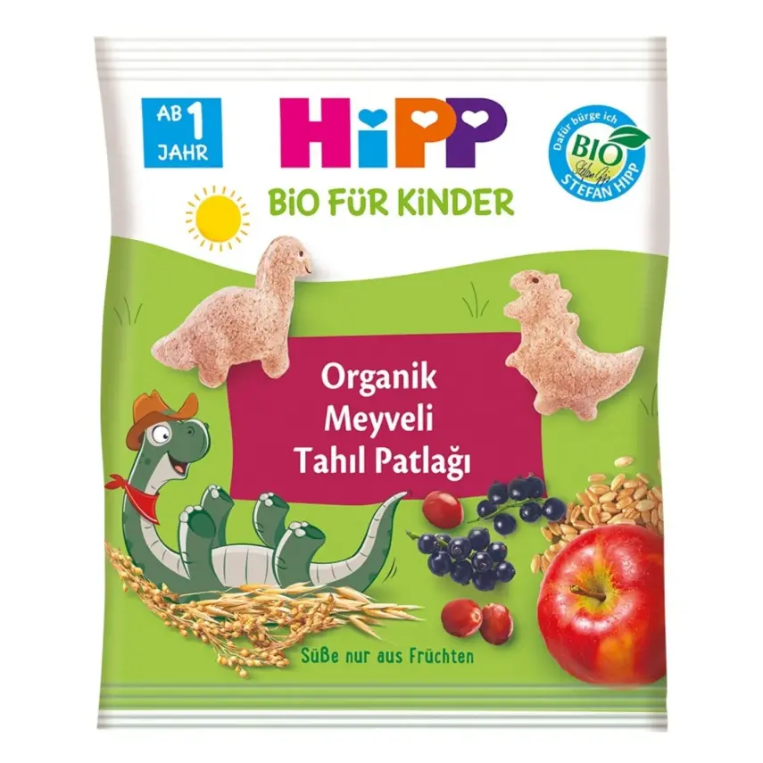 Hipp Organik Meyveli Tahıl Patlağı 30 gr - 1